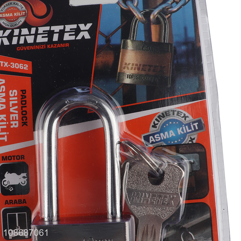 Yiwu market reusable metal safety lock pad lock for motor bicycle