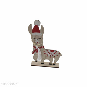Hot selling wooden Christmas figurine Christmas holiday wooden ornaments
