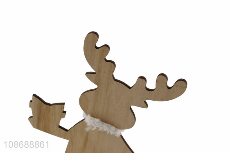 Wholesale Christmas ornaments wooden Christmas reindeer statues display props
