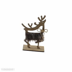 Hot selling wooden <em>Christmas</em> reindeer figurine wooden holiday <em>decorations</em>