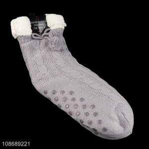 Wholesale winter warm anti-slip slipper <em>socks</em> indoor <em>socks</em> with grips