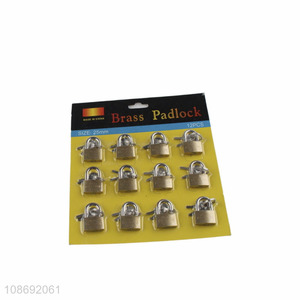 China factory 12PCS brass <em>padlock</em> mimi multifunctional <em>padlock</em> for sale