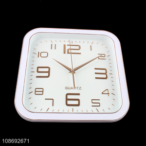 New product square battery operated wall clock for classroom