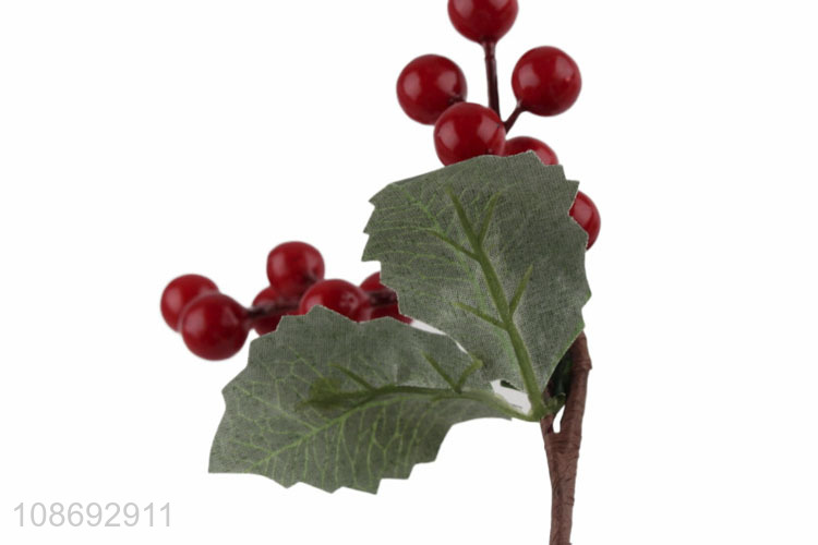Popular products artificial red berries christmas fecoration picks