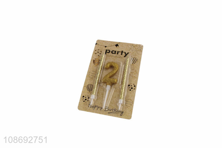 China products birthday cake candle number candle for party supplies