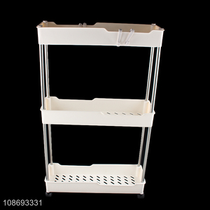 Good quality multi-layer kitchen bathroom movable storage rack for home