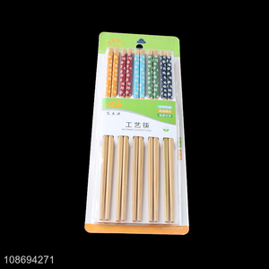 Online wholesale 10pairs high grade reusable natural bamboo <em>chopsticks</em>