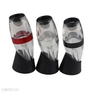 China factory portable non-drip red wine decanter set for sale