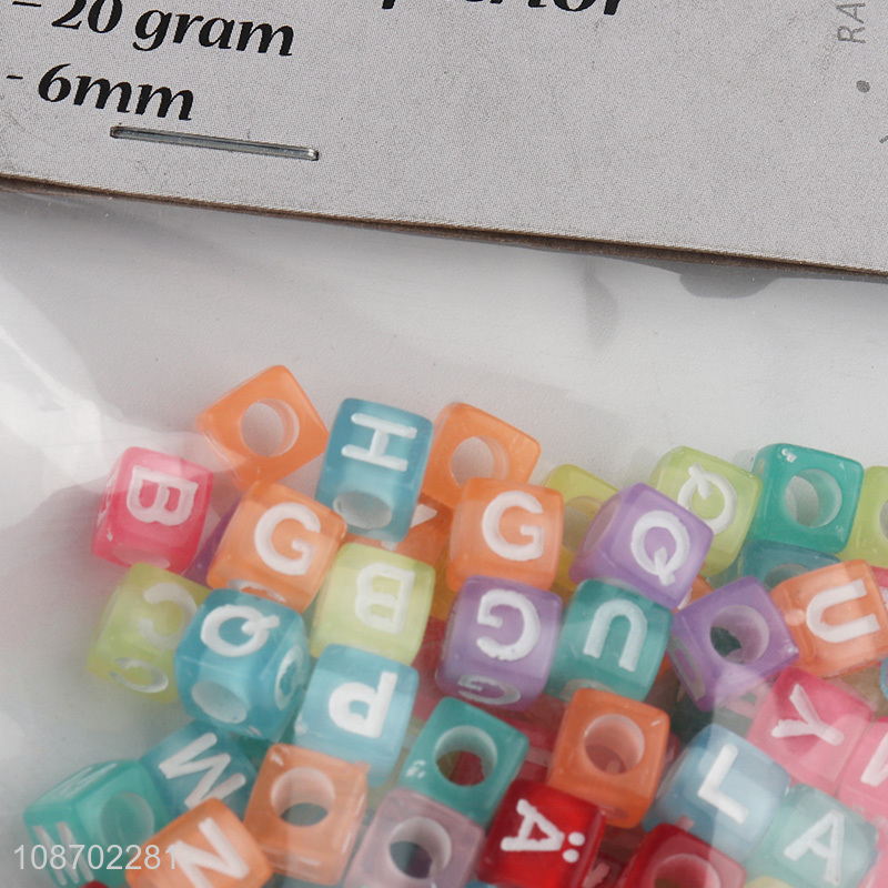 Popular product candy colored letter beads DIY bracelet making kit