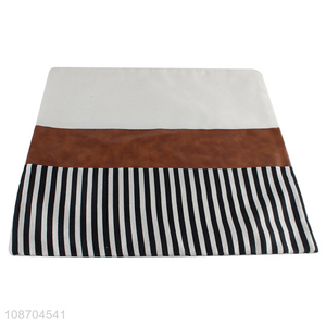 High quality modern throw <em>pillow</em> case fabric pu leather cushion cover