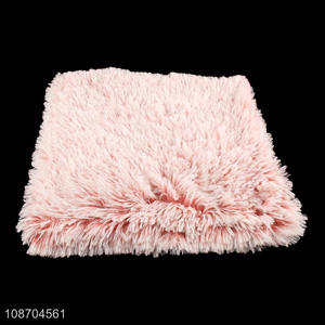 Wholesale soft fluffy plush throw <em>pillow</em> case for living room sofa