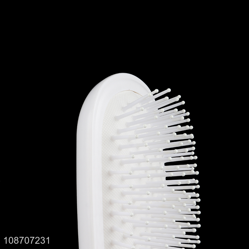 Wholesale massage airbag paddle hair brush detangling comb with mirror