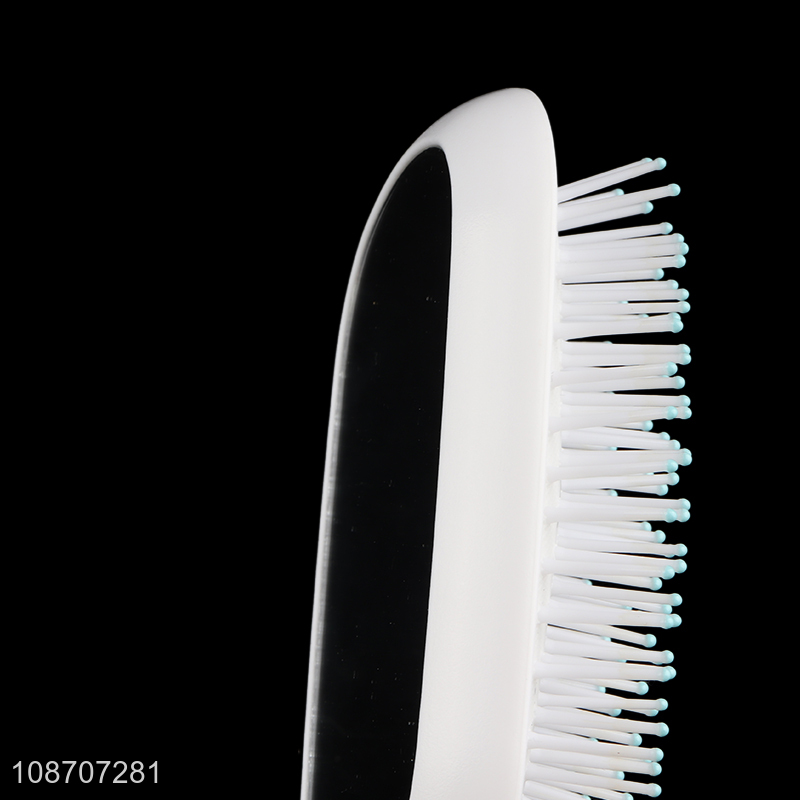 Good quality anti-knotting air cushion paddle hair brush with mirror
