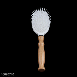 Hot selling wooden handle airbag hairbrush detangling comb for women