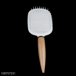 Wholesale massage airbag paddle hair <em>brush</em> detangling comb with mirror