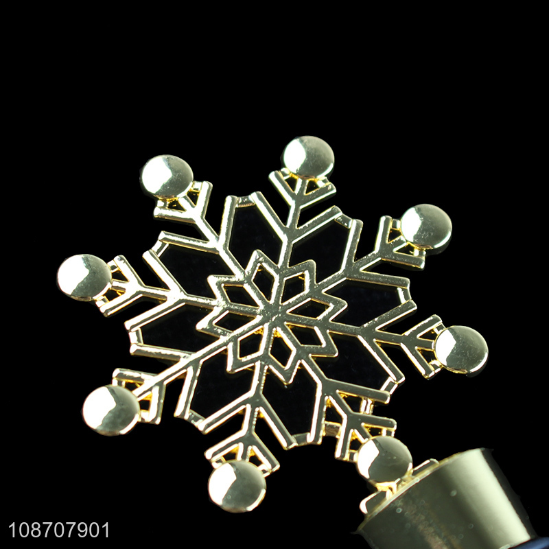 Wholesale from china snowflake red wine bottle stopper for gifts