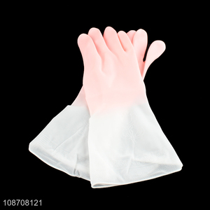 China supplier waterproof household cleaning gloves dishwashing gloves