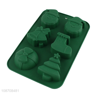 Top selling silicone non-stick christmas candy mold chocolate mold