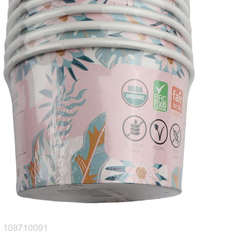 Yiwu market 9pcs party supplies paper cup ice cream cup for sale
