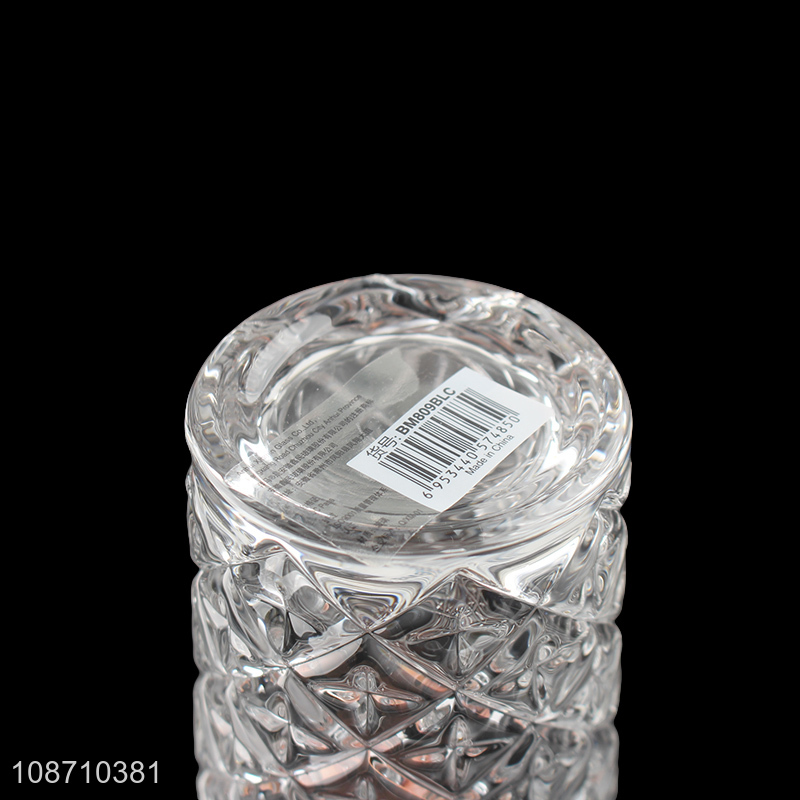 Most popular 280ml engraved glass water tumbler juice cup whiskey mug