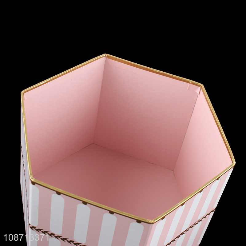 New arrival geometric shape flower arrangement box for Valentine's Day