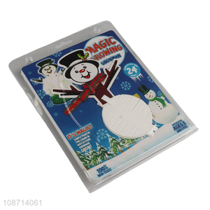 Good quality magic growing crystal <em>Christmas</em> snowman Xmas table centerpiece