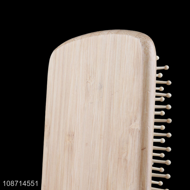 Popular product anti-knotting air cushion bamboo handle hair brush