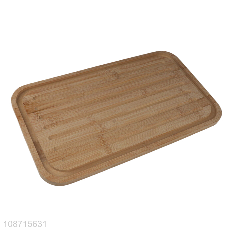 Best price rectangle bamboo storage box tableware storage box for kitchen