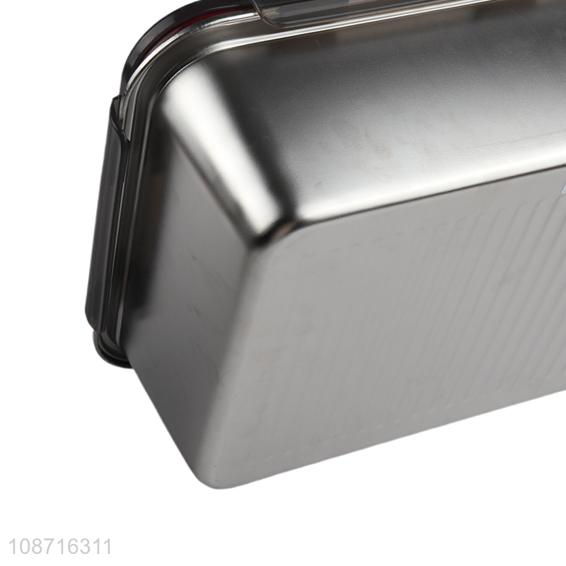 Wholesale food grade 316 stainless steel food container fresh-keeping box