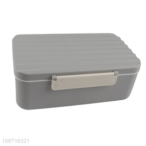 New product 2-compartment plastic bento box <em>meal</em> pre lunch box with chopsticks