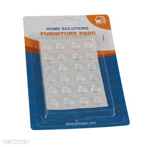 Hot selling 24pcs clear self adhesive pads for glass top <em>picture</em> <em>frames</em>