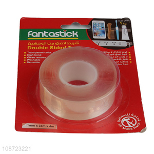 Good quality transparent reusable washable waterproof moistureproof double-sided nano tape