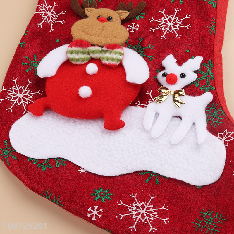Good quality hanging christmas stocking candy gifts bag for decoration