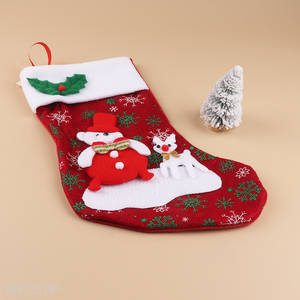 New product home décor hanging candy bag christmas stocking for xmas tree