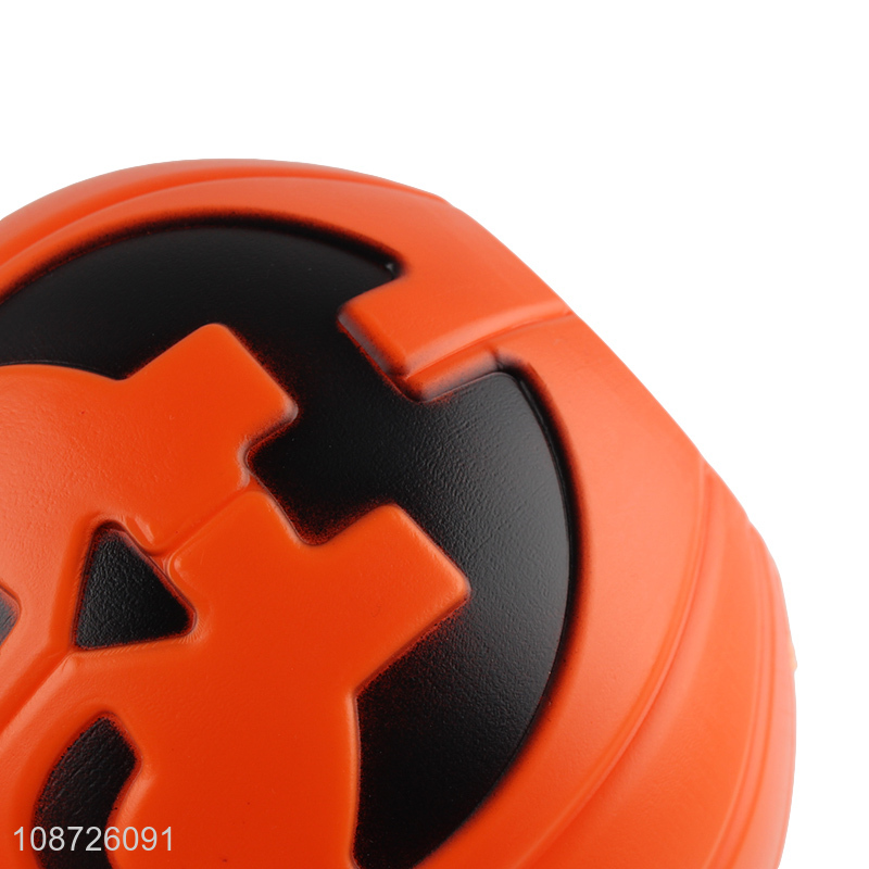 Good quality portable plastic pumpkin bucket trick or treat bucket with handle