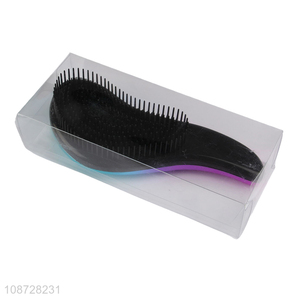 China wholesale hair massage comb anti-static electroplate detangling hair comb