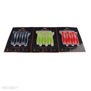 China supplier multicolor portable disposable shaving <em>razor</em> set for sale