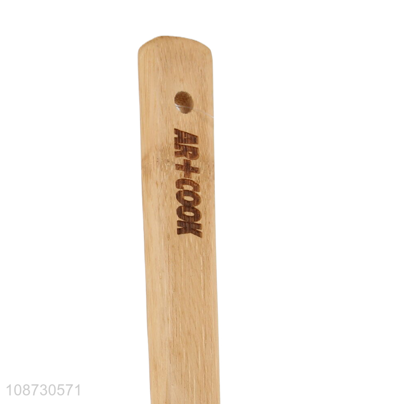 New style bamboo kitchen utensils cooking slotted spatula for sale