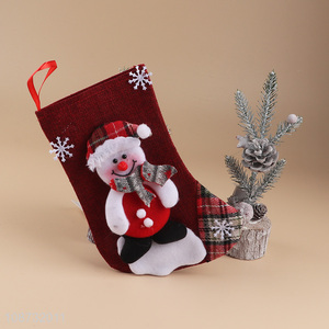 Wholesale 3D fabric Christmas stockings hanging <em>socks</em> for Christmas decor