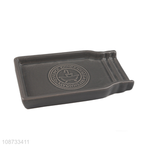 Wholesale ceramic soap tray soap dish for bathroom kitchen