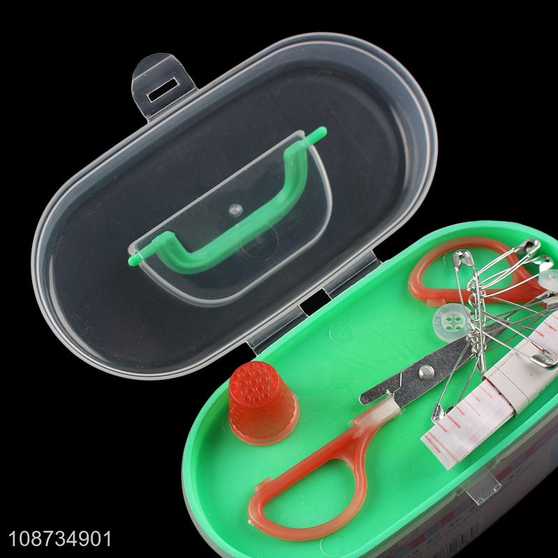 Wholesale sewing kit portable sewing kit box travel sewing supplies