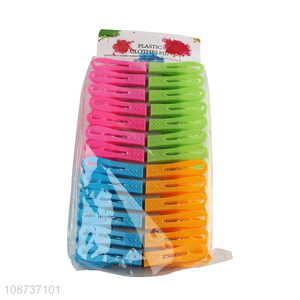 Wholesale 26 pieces plastic clothes pegs clothes clips for socks