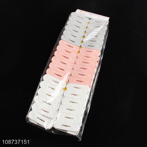 New product 36pcs outdoor plastic clothespins for washing line