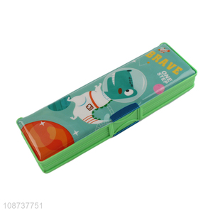 Best selling cartoon students stationery plastic pencil box wholesale