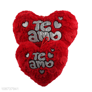 Good Quality Fluffy Valentine's Heart Throw <em>Pillow</em> For Decoration