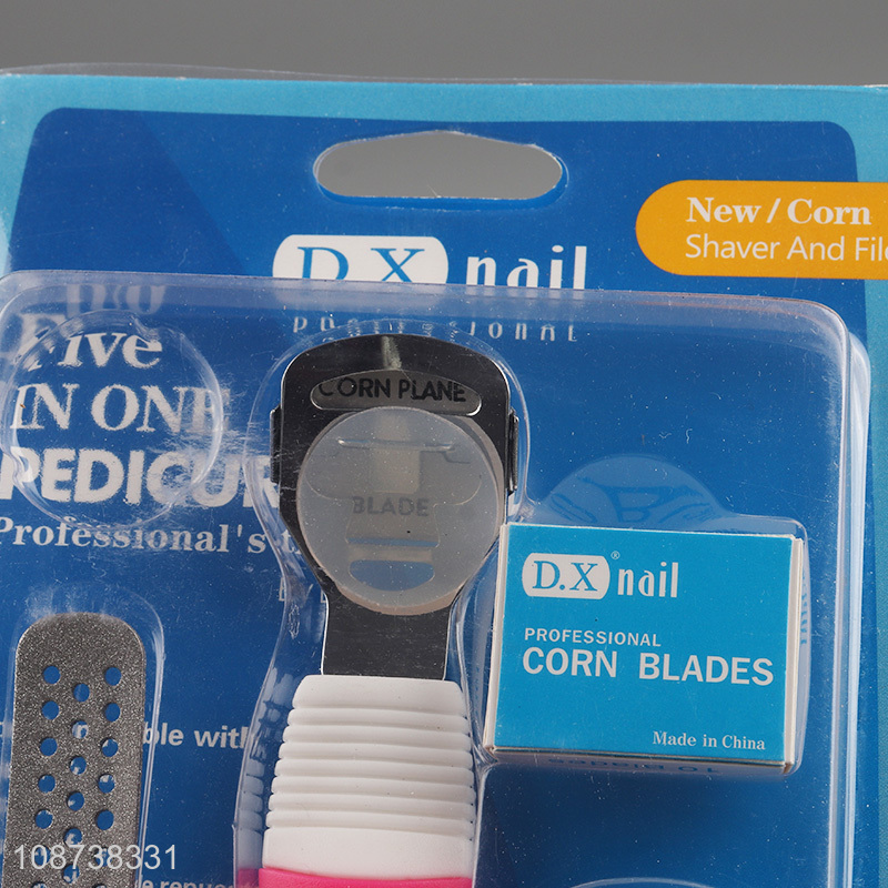 New arrival dead skin shaving board file pedicure tool set for sale