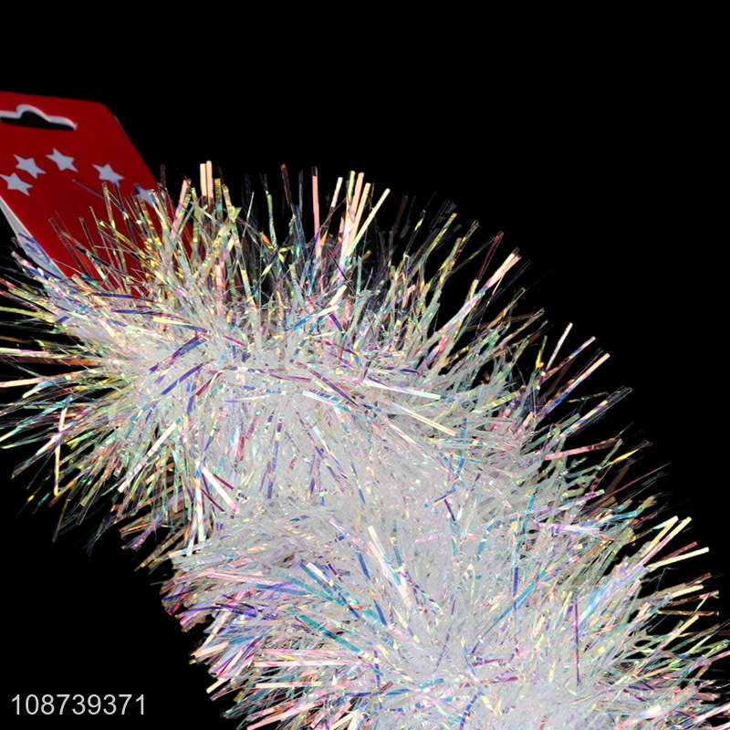 Factory price Christmas tree tinsels Xmas tinsel garland holiday decorations