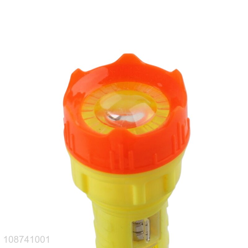 Online wholesale led flashlight with button battery kids glowing toy