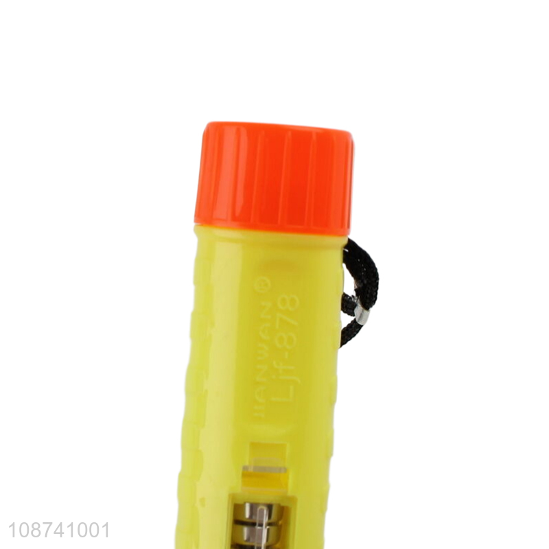 Online wholesale led flashlight with button battery kids glowing toy