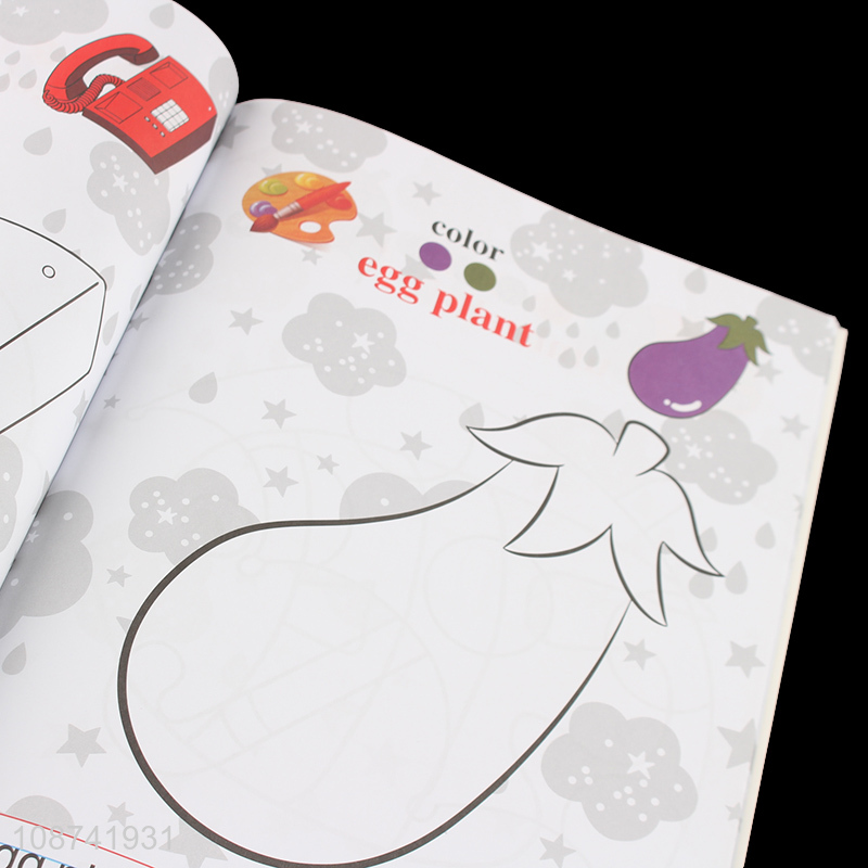 Hot selling children cartoon paper printing coloring book wholesale